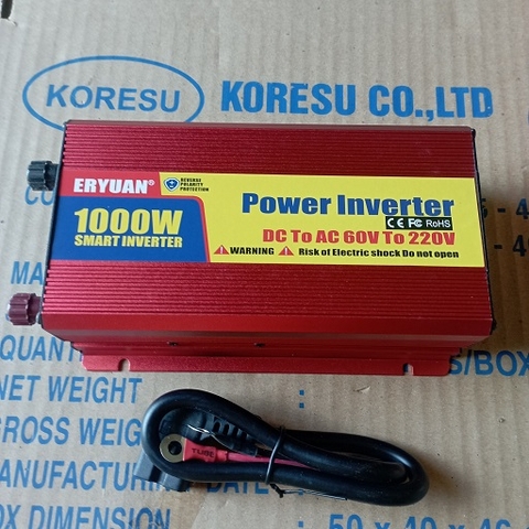 Bộ chuyển đổi từ điện 60v trong bình ắc quy xe điện sang điện 220v dùng sinh hoạt gia đình , máy hàn.