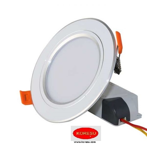 Đèn LED Âm Trần 9W Viền Bạc