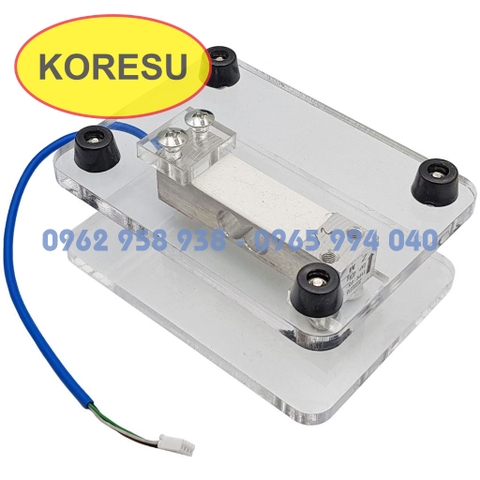 Bộ cảm biến cân nặng loadcell 40kg + khung bàn cân mica(CB003)