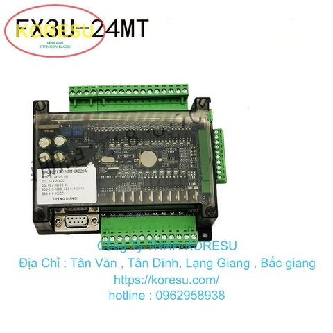 PLC Bộ điều khiển lập trình FX3U-24MT tương thích với phần mềm Mitsubishi (LC0007)