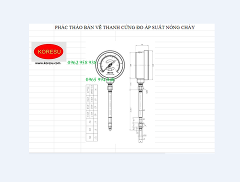 Đồng hồ đo áp suất máy công nghiệp