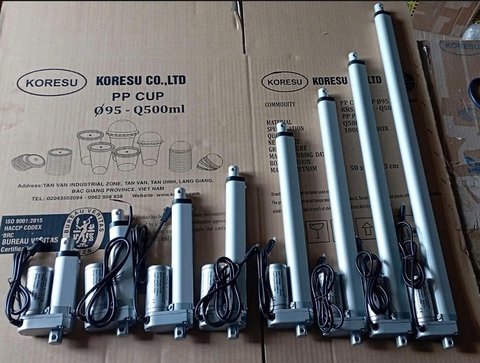 Xi lanh điện tốc độ di chuyển 45mm/s- lực đẩy 45mm/s, Điện 12v/ 24v, HY01.