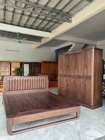 Bộ phòng ngủ gỗ óc chó