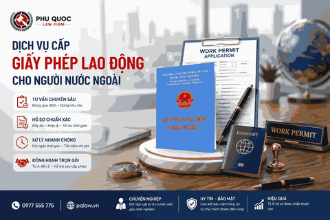 Ngày 25/05/2026 Công ty Luật TNHH PQLAW (PQLAW) hoàn thành thủ tục cấp giấy phép lao động cho chuyên gia nước ngoài làm việc tại việt nam
