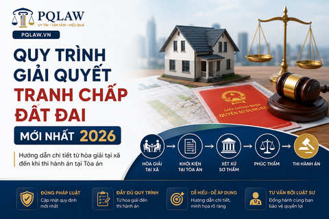 QUY TRÌNH GIẢI QUYẾT TRANH CHẤP ĐẤT ĐAI MỚI NHẤT 2026