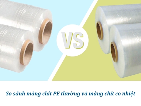 So sánh màng chít PE thường và màng chít co nhiệt: Ưu nhược điểm