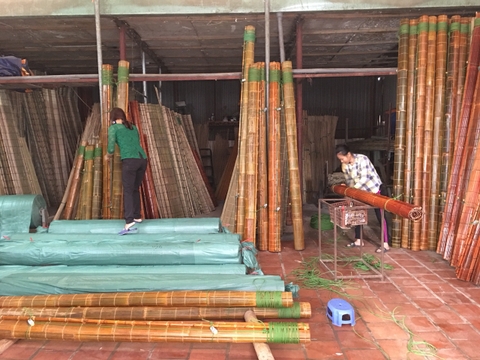 Mành tre sản xuất tại xưởng