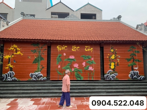 Mành Trúc Vẽ Tay