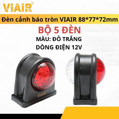 Combo 5 Đèn Nóc Xe Tải Đèn Đánh Dấu Thùng Xe Đèn Chân Gương Xe Tải Xe Khách Điện 12v-24v