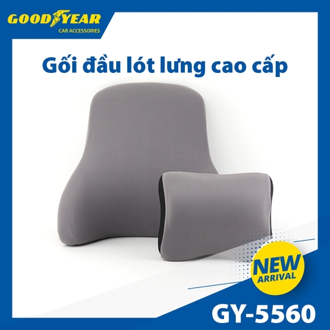 Gối Tựa Đầu Tựa Lưng Cao Su Non GOODYEAR Sang Trọng Mềm Mại Thoáng Khí - Nhập Khẩu Chính Hãng