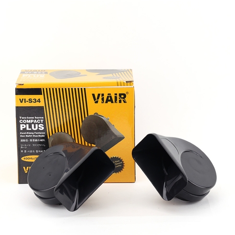 Kèn Sên (Còi Ốc) 12V/24V VIAIR VI-S34 HIGH TONE 500HZ LOWTONE 400HZ, Còi Sên Xe Tải, Ô Tô