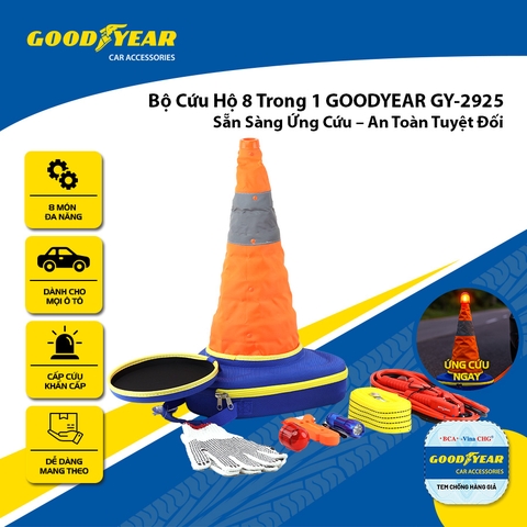 Bộ Cứu Hộ Ô Tô Đa Năng 8 Trong 1 GOODYEAR GY-2925