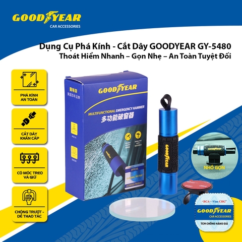 Dụng Cụ Phá Kính Cắt Dây An Toàn Thoát Hiểm GOODYEAR GY-5480