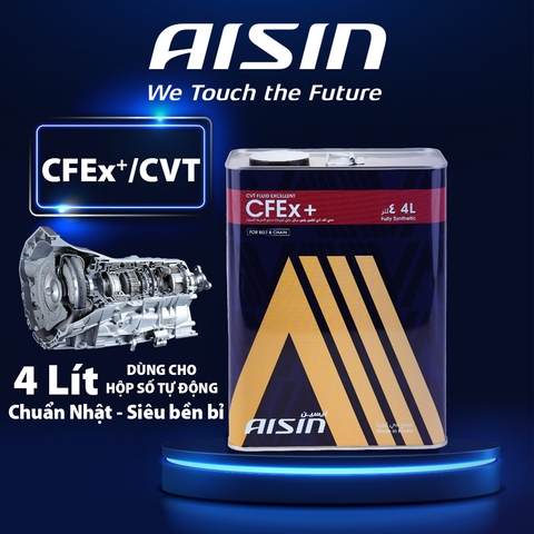 Nhớt Hộp Số Tự Động AISIN CFEx+ CVT 4 Lít CVTFP04SB - Nhập Khẩu Chính Hãng