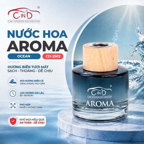 Nước Hoa Ô Tô CIND Aroma CD-2502 Ocean 100ml