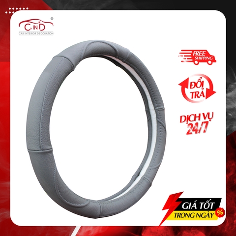 Bọc Vô Lăng CIND 1023 Size 4L Màu Xám - Nhập Khẩu Chính Hãng