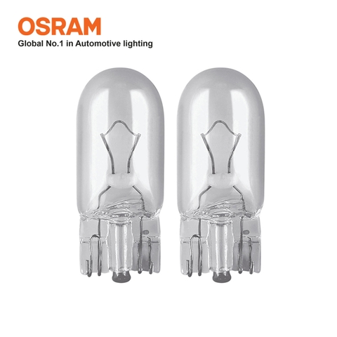 Combo 2 Bóng Đèn Chân Ghim Nhỏ 1 Tim OSRAM Original T10 W5W 24V 5W - Nhập Khẩu Chính Hãng