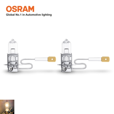 Combo 2 Bóng Đèn Halogen Tăng Sáng 100% OSRAM Truckstar Pro H3 24V 70W - Nhập Khẩu Chính Hãng