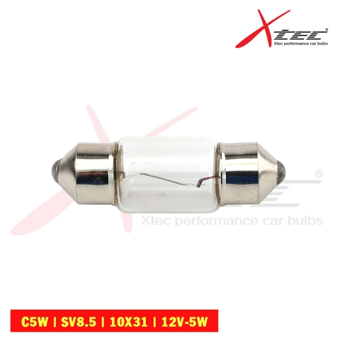 Combo 10 Bóng Đèn Cana Ngắn Xtec C5W SV8.5 - Nhập Khẩu Chính Hãng