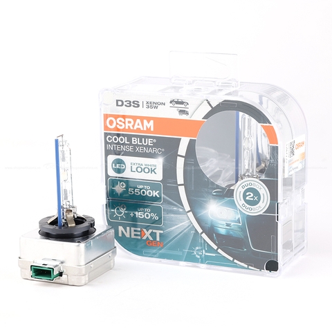 Combo 2 Bóng Đèn Xenon (Next Gen) OSRAM Cool Blue Intense D3S 66340CBN 12V 35W - Nhập Khẩu Chính Hãng