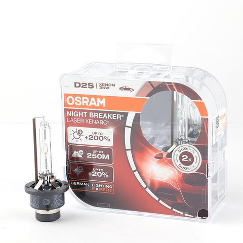 Combo 2 Bóng Đèn Xenon OSRAM Night Breaker D2S 66240XNL 12V 35W - Nhập Khẩu Chính Hãng