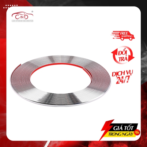 Cuộn Nẹp Dán Viền Xe Ô Tô CIND 31014-1A (12mmx3mmx20m) - Nhập Khẩu Chính Hãng