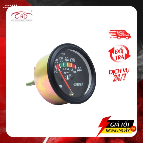 Đồng Hồ Đo Áp Suất Máy Nén Khí CIND Susuki IG52-AP-25-150 150psi - Nhập Khẩu Chính Hãng