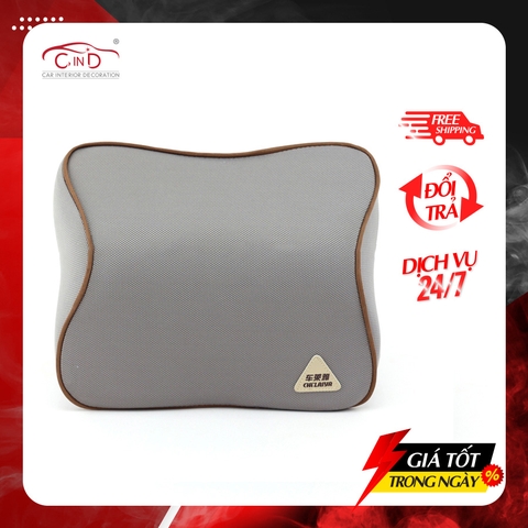 Gối Tựa Đầu Cao Su Non Vải Nỉ CHELAIYA MS002 Màu Xám - Nhập Khẩu Chính Hãng