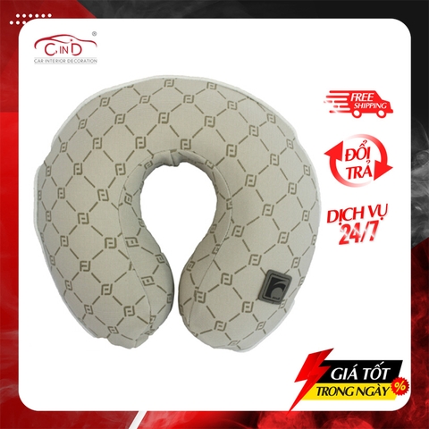 Gối Tựa Đầu Chữ U Cao Su Non FOCUS Gu F-UM01F-B Màu Xám - Nhập Khẩu Chính Hãng