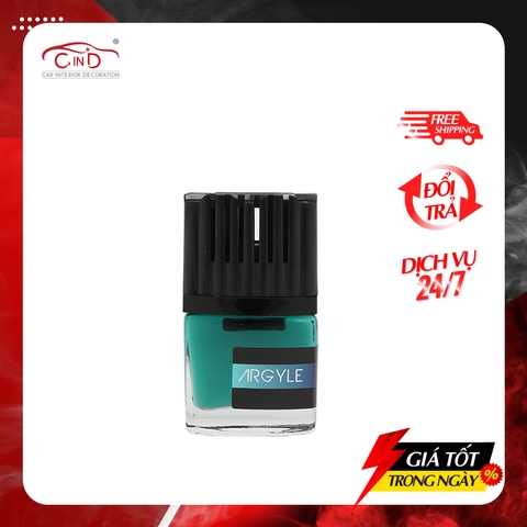 Nước Hoa Ghim Máy Lạnh AIR-Q Nero Duo-Magic Argyle No306-1 Men AF 9ml - Nhập Khẩu Chính Hãng