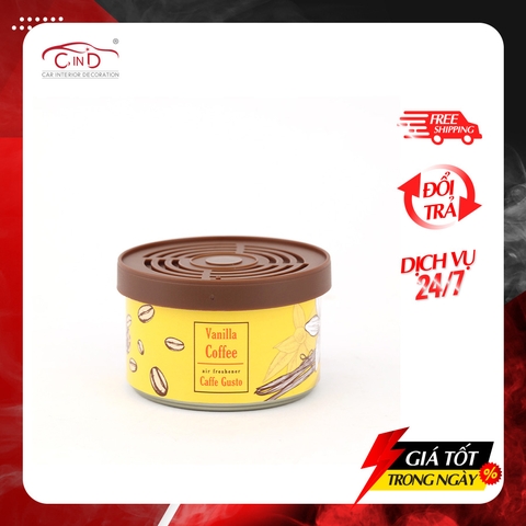 Sáp Thơm Ô Tô AIR-Q Caffe Gusto No242Iv-5 Cà Phê Sữa Tươi 36g - Nhập Khẩu Chính Hãng
