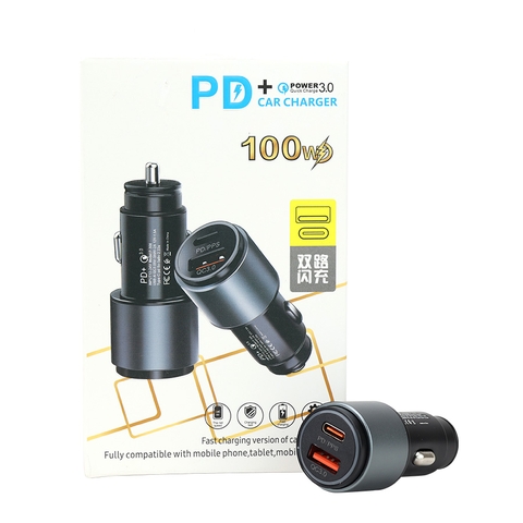 Tẩu Sạc Nhanh QC3.0 + PD 3.0 1 Cổng USB và 1 Cổng Type C CIND P308 50W - Nhập Khẩu Chính Hãng