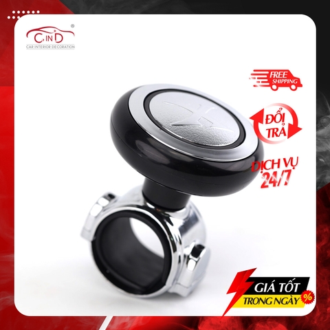 Tay Quay Trợ Lực Vô Lăng Ô Tô VIAIR Sport X JM-7604PB Màu Đen - Nhập Khẩu Chính Hãng