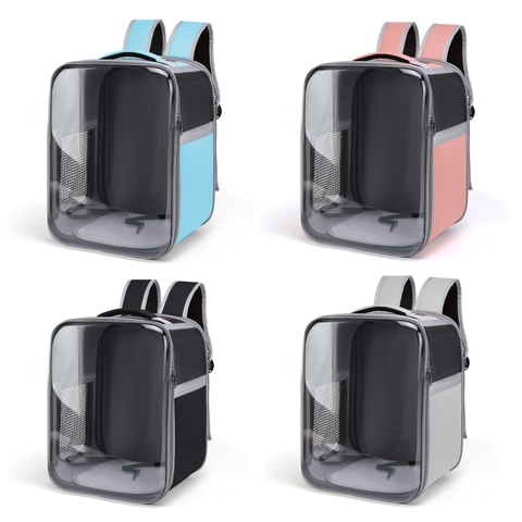 Balo vận chuyển chó mèo vuông trong suốt loại 1 https://petshopvinh.vn/