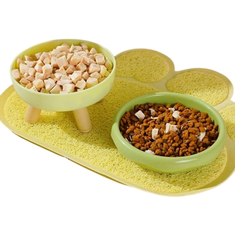 Bát ăn chống gù bốn chân có thể tách rời cho chó mèo https://petshopvinh.vn/