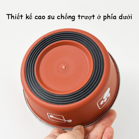 Bát inox chống trơn trượt cho chó mèo https://petshopvinh.vn/