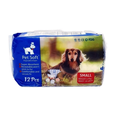 Bỉm chó mèo Pet Soft bịch 12 miếng https://petshopvinh.vn/