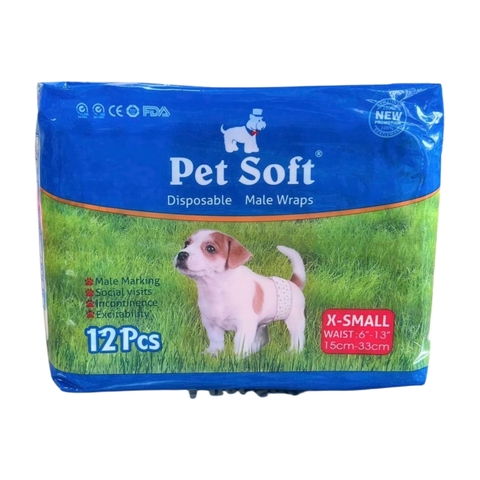 Bỉm chó đực Pet Soft bịch 12 miếng https://petshopvinh.vn/