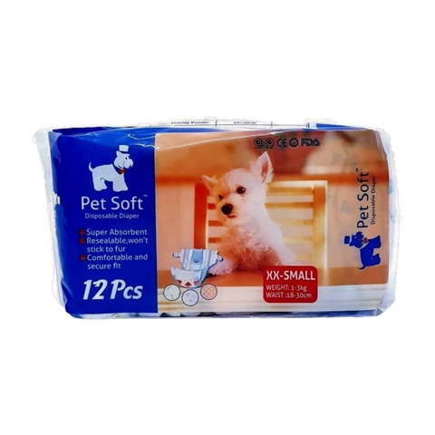 Bỉm chó mèo Pet Soft bịch 12 miếng https://petshopvinh.vn/