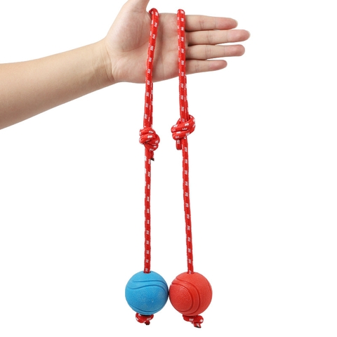 Bóng cao su dây cắn gặm huấn luyện chó