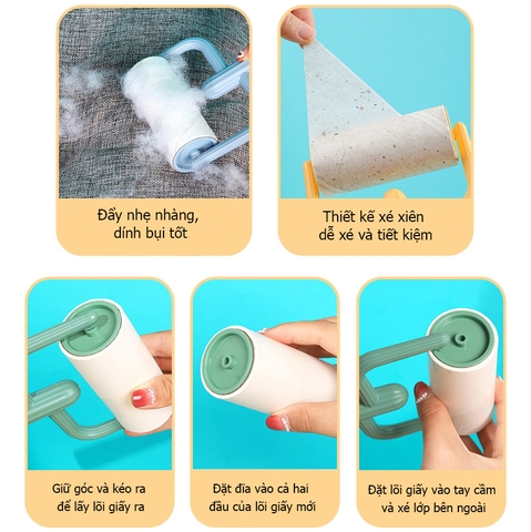 Cây lăn dính bụi, dính lông chó mèo
