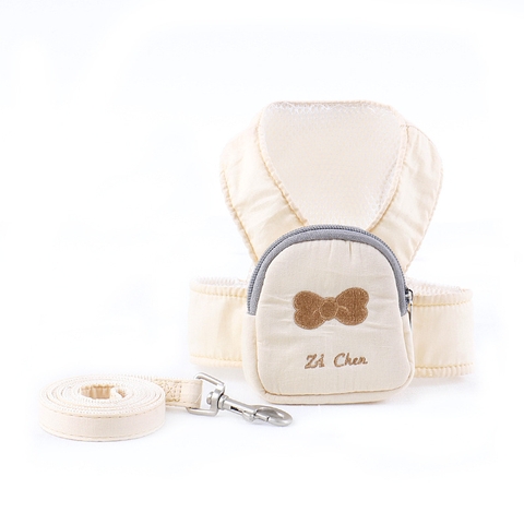 Dây dắt áo ngực có balo thêu hình nơ cho chó https://petshopvinh.vn/