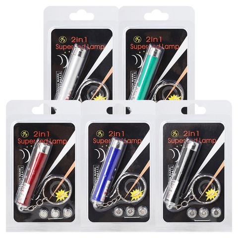 Đèn laze trêu chọc chó mèo  3 in 1 ( laze ,móc chìa khóa, đèn pin)