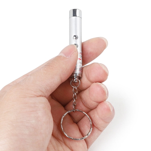 Đèn laze trêu chọc chó mèo  3 in 1 ( laze ,móc chìa khóa, đèn pin)