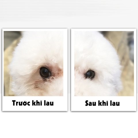 Hộp khăn ướt lau vết ố mắt chó mèo SOS Eye Wipes hàng nhập khẩu