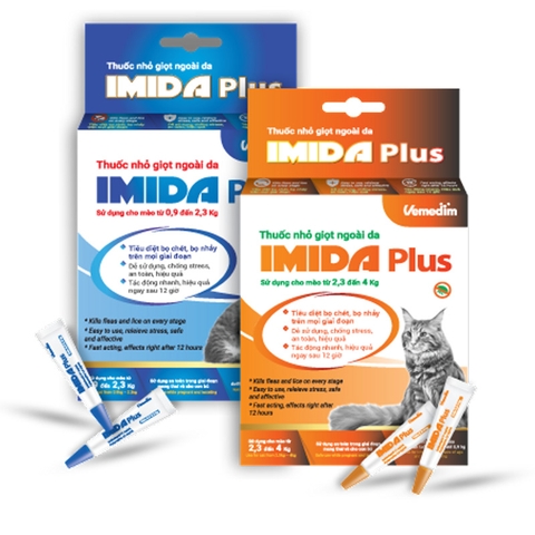 IMIDA Plus nhỏ gáy phòng trị bọ chét, bọ nhảy cho mèo