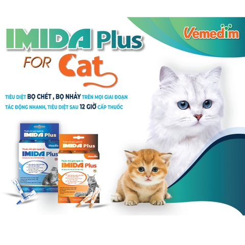 Spreadline - Nhỏ gáy phòng trị sán dây, giun tròn, giun tim, ve, bọ nhảy và rận tai cho mèo