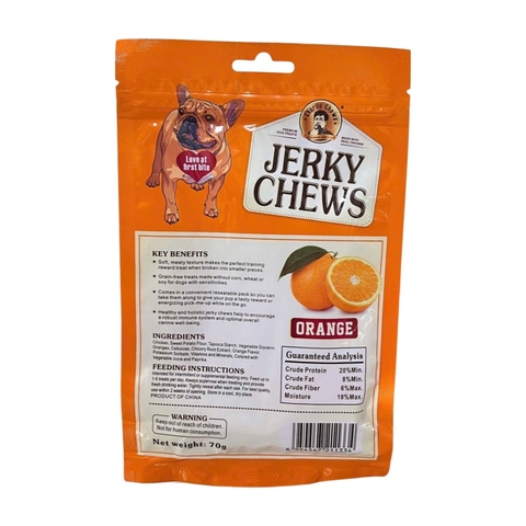 Jerky Chew thanh gặm mềm dẻo cho chó vị cam https://petshopvinh.vn/