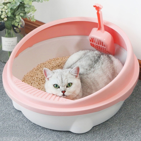 Khay vệ sinh mèo tròn