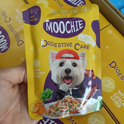 Pate Moochie Digestive Care with Chicken Liver hỗ trợ hệ tiêu hoá vị gan gà cho chó 85g